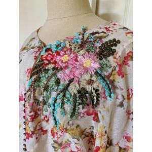 Embroidered Floral Blouse